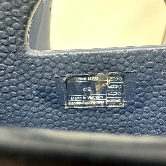 CROCS KIDS’ HANDLE IT RAIN BOOT Size C12 Navy Blue - Picture 4 of 6